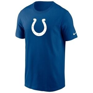 Indianapolis Colts NFL Nike Essential Logo Blue Crew Neck T-Shirt Women's MEDIUM